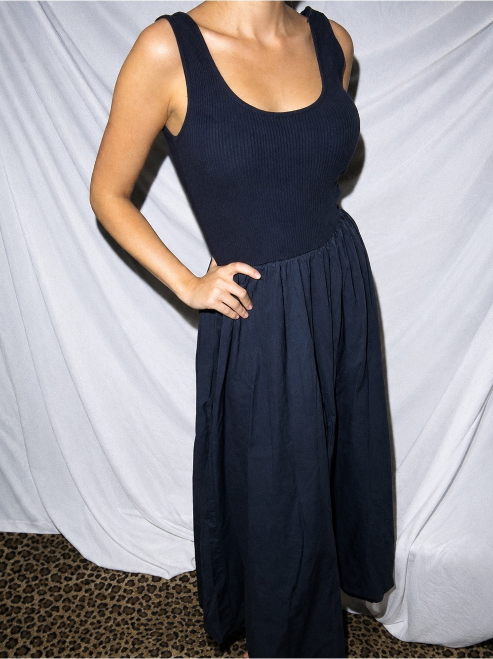 Vintage Dress Croquette Tank Midi